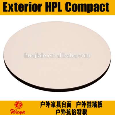 12mm exterior hpl panel for outdoor table top